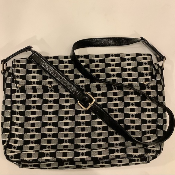 Kate spade canvas and patient satchel - Picture 4 of 8